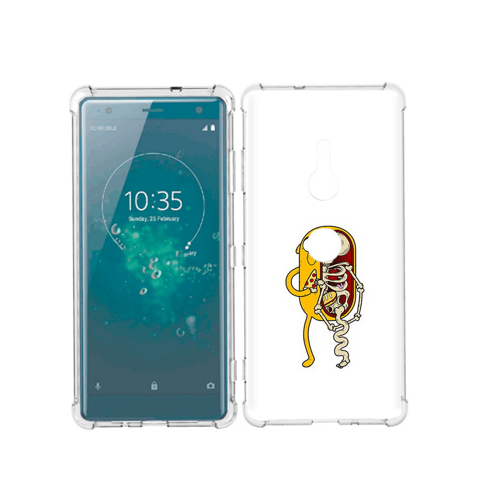 

Чехол MyPads Tocco для Sony Xperia XZ3 Джейк скелет, Прозрачный, Tocco