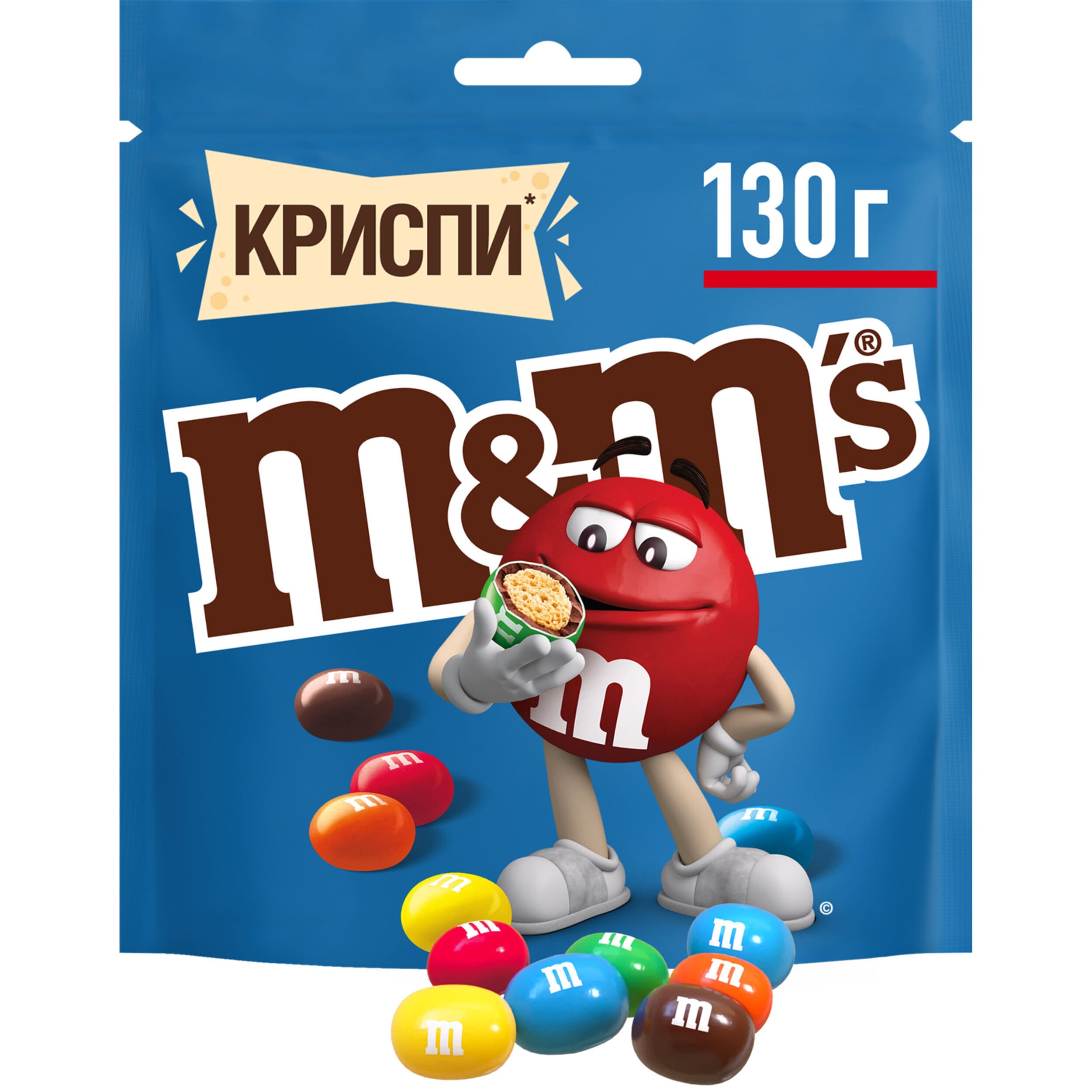 Драже MMs Криспи с хрустящим центром 130 г 260₽