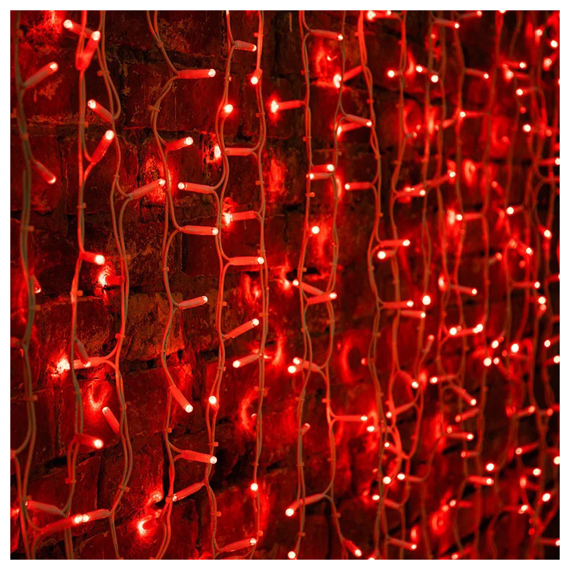фото Световой занавес neon-night 885233 237-112 2х1,5 м красный