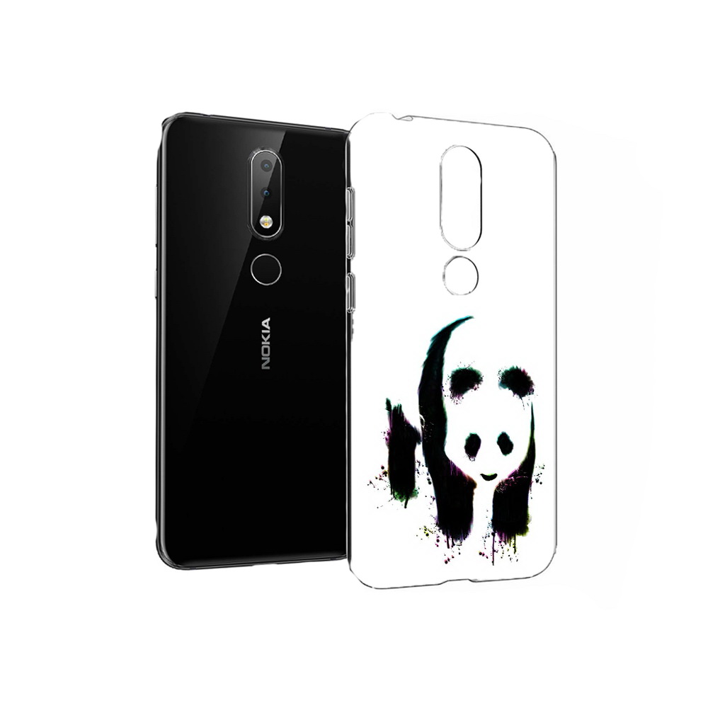 

Чехол MyPads Tocco для Nokia X6 панда в акварели (PT115295.99.532), Прозрачный, Tocco