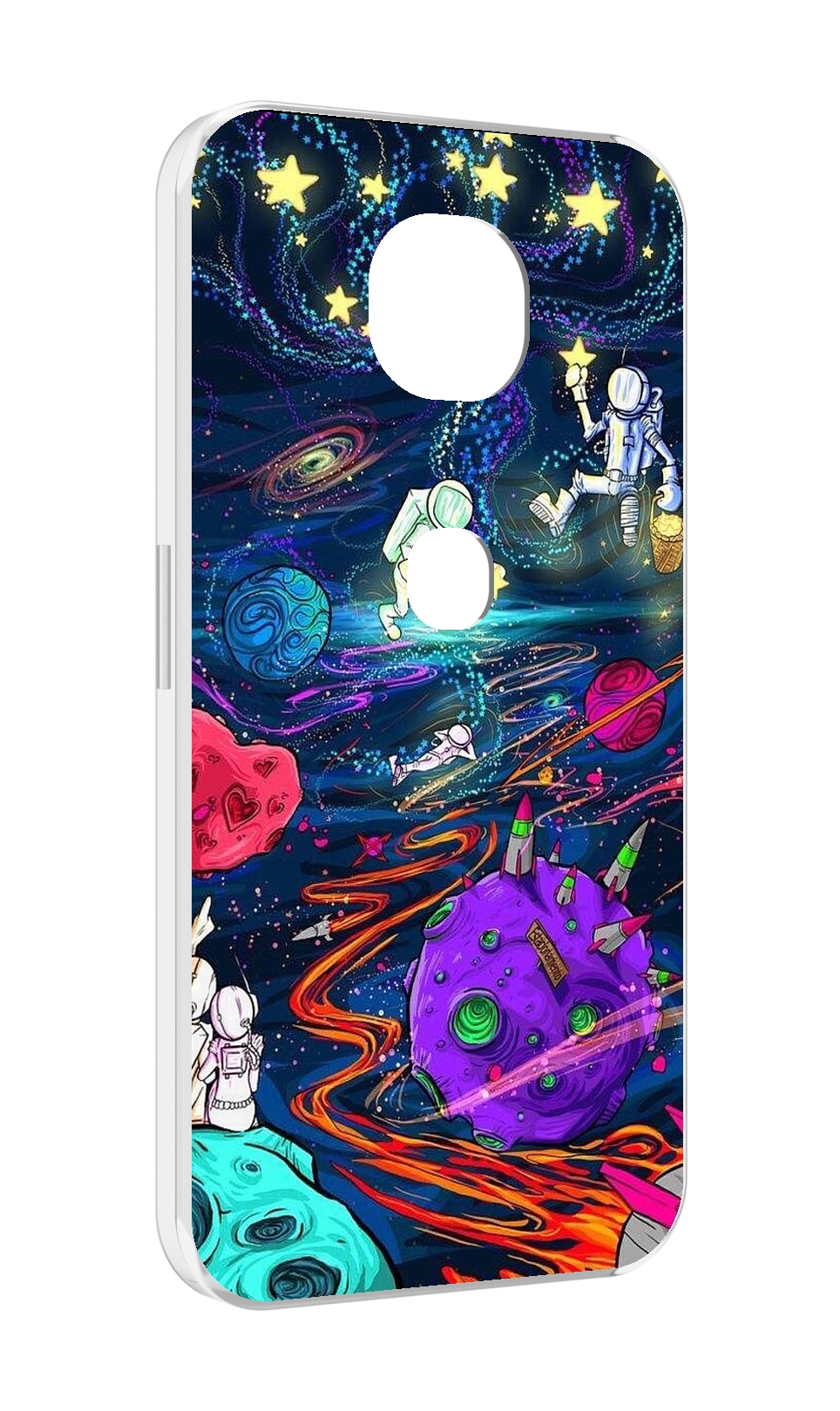 

Чехол MyPads красочный космос для Motorola Moto G5S (XT1799-2), Прозрачный, Tocco