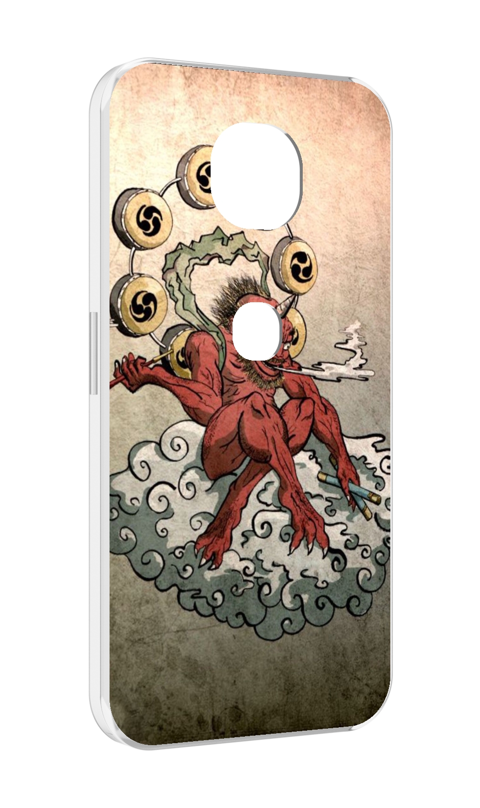 

Чехол MyPads красный чертик на облаке для Motorola Moto G5S (XT1799-2), Прозрачный, Tocco