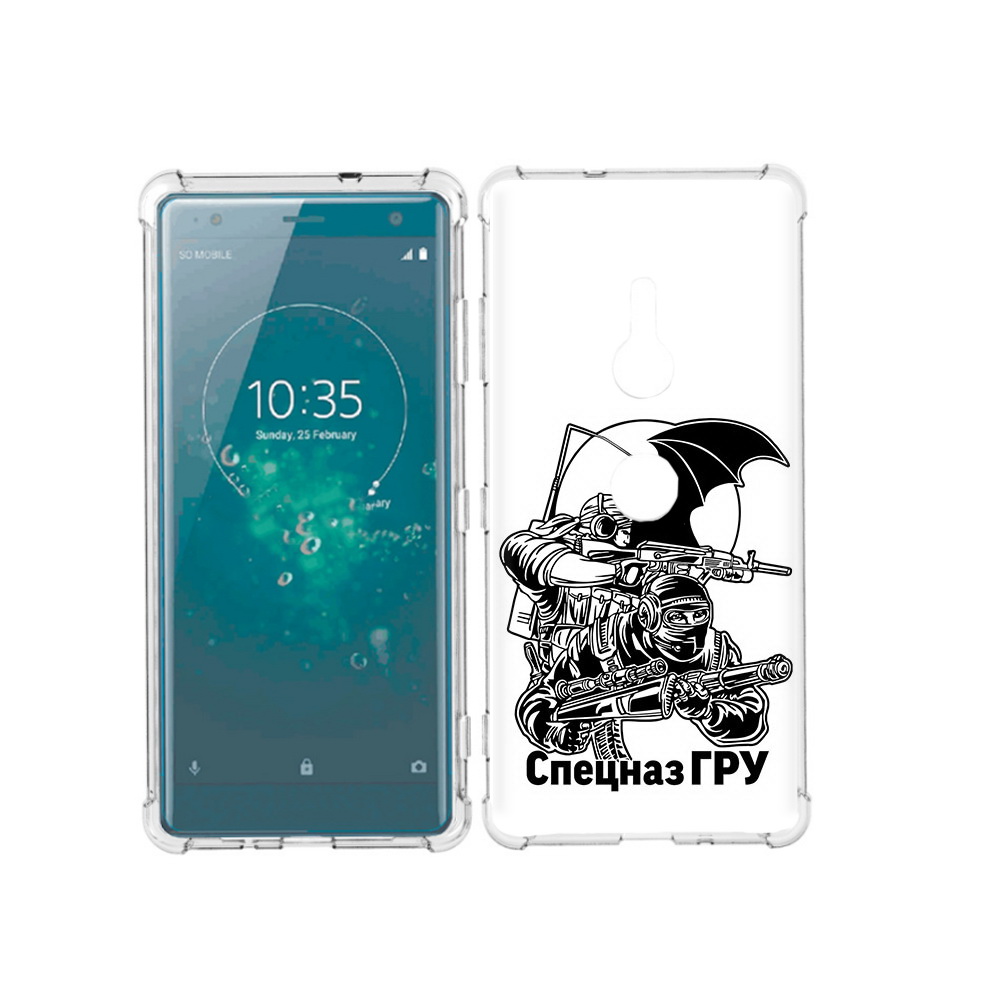 

Чехол MyPads Tocco для Sony Xperia XZ3 спецназ гру, Прозрачный, Tocco