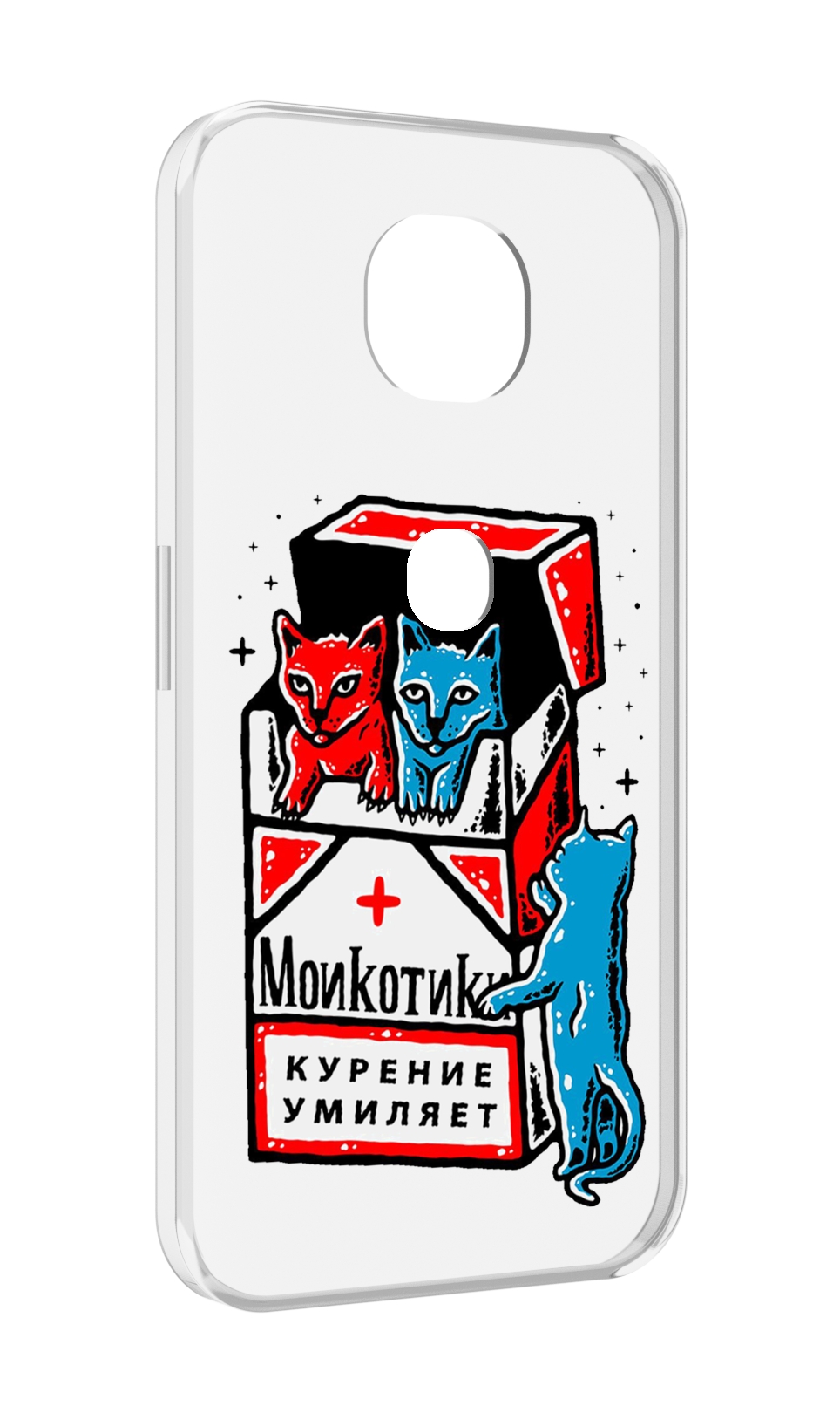 

Чехол MyPads красно-синие-коты для Motorola Moto G5S (XT1799-2), Прозрачный, Tocco
