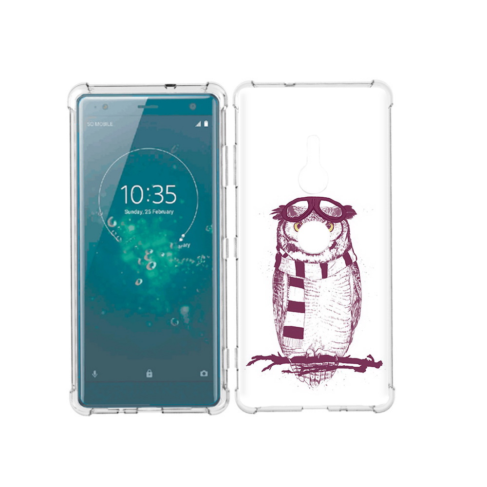 

Чехол MyPads Tocco для Sony Xperia XZ3 сова-летчик, Прозрачный, Tocco