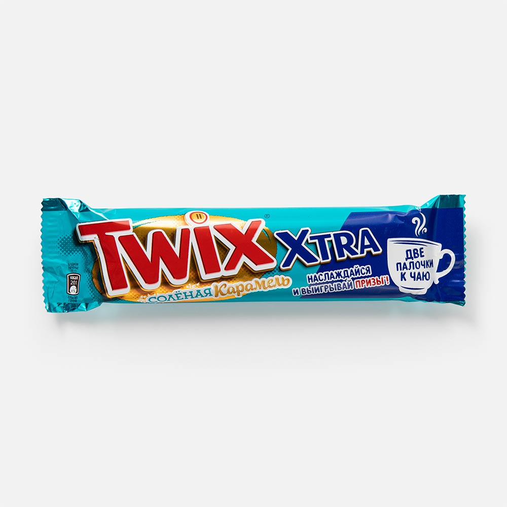 Батончик Twix Xtra шоколадный, солёная карамель, 82 г