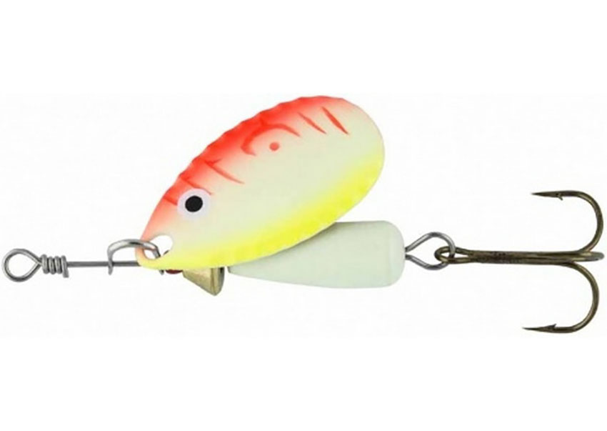 

ABU GARCIA Блесна вращающаяся (вертушка) ABU GARCIA DROPPEN ( 4гр/UVGlow Yellow/Orange)