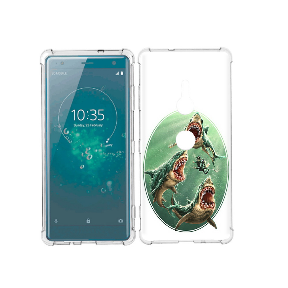 

Чехол MyPads Tocco для Sony Xperia XZ3 синяя бездна, Прозрачный, Tocco