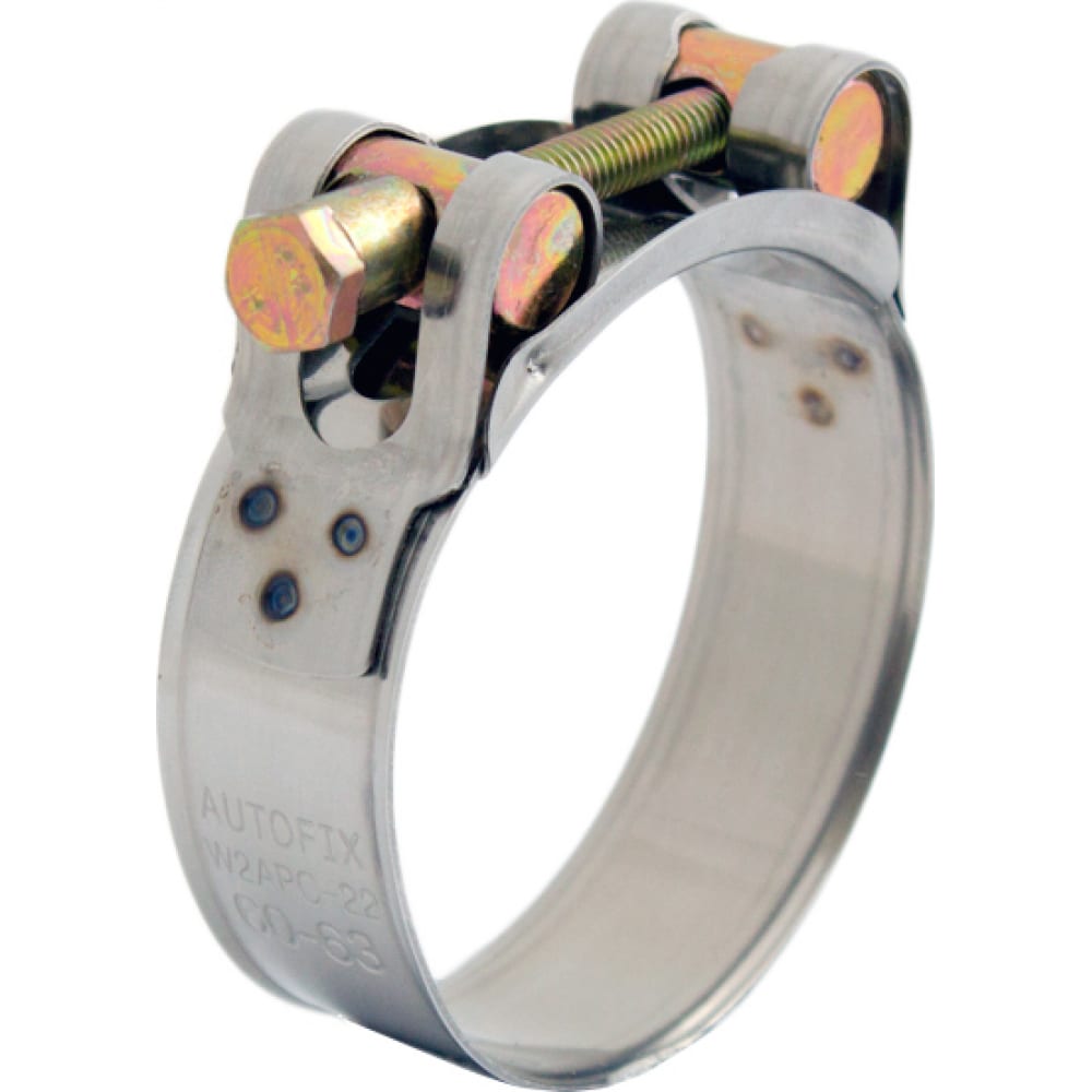 Силовой хомут AutoFix 64-67мм W2 нерж. сталь 25шт. APC-22 64-67