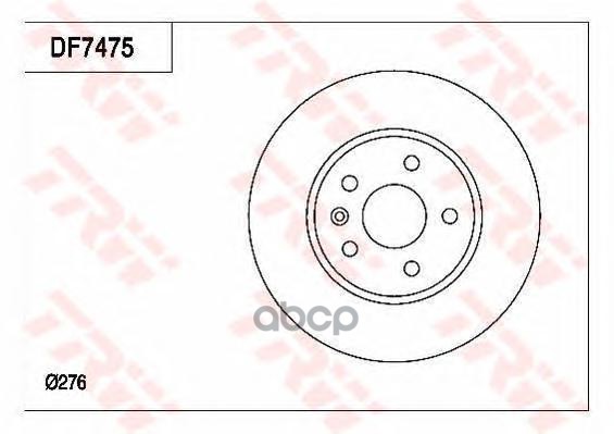 

Диск торм.пер.OPEL ASTRA J 09-15 276x26