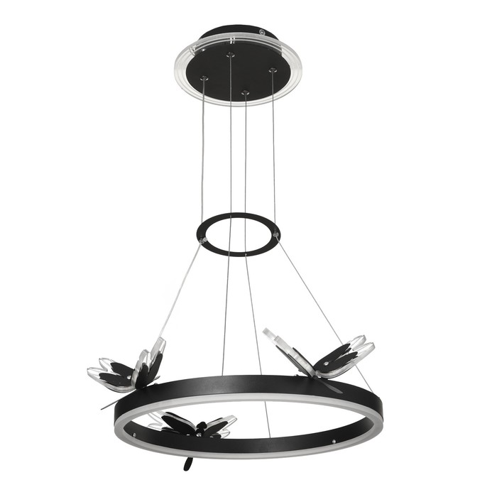 

Люстра "Стрекоза" LED 48Вт 3000-6000К черный 52х52х80 см