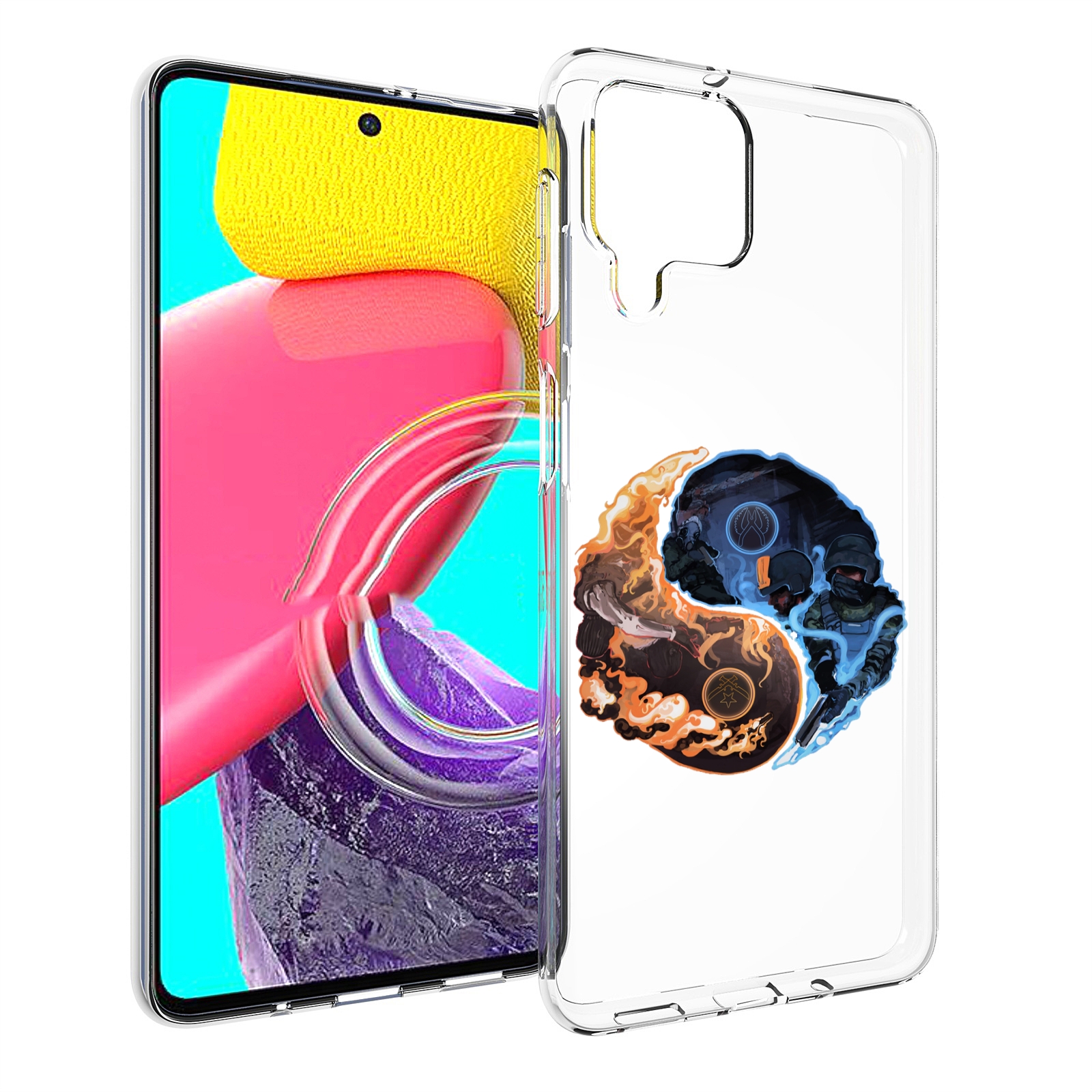 

Чехол Mypads Кс-Го-Инь-Янь Для Samsung Galaxy M53 (Sm-M536), Прозрачный, Tocco