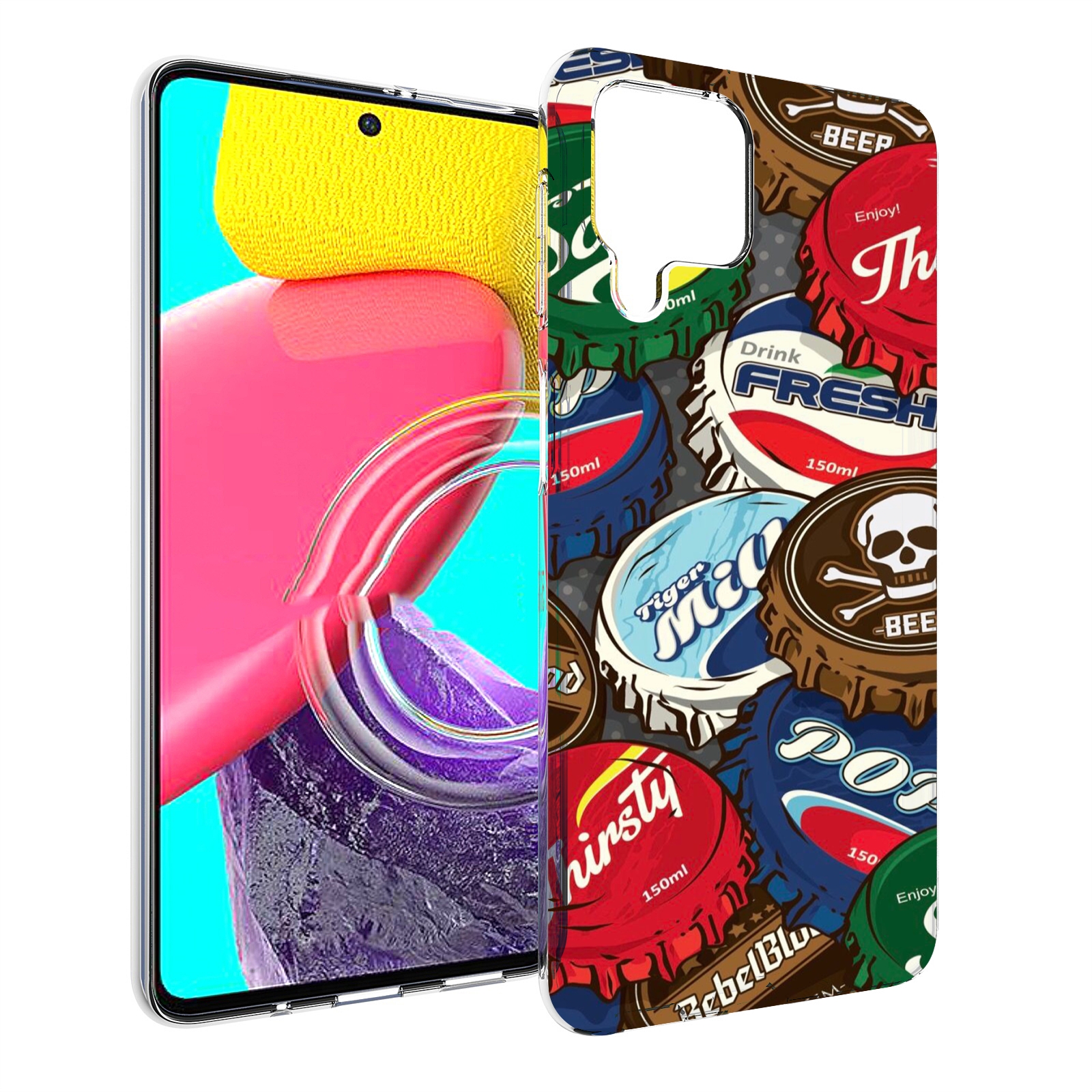 

Чехол Mypads Крышки От Баночек Для Samsung Galaxy M53 (Sm-M536), Прозрачный, Tocco