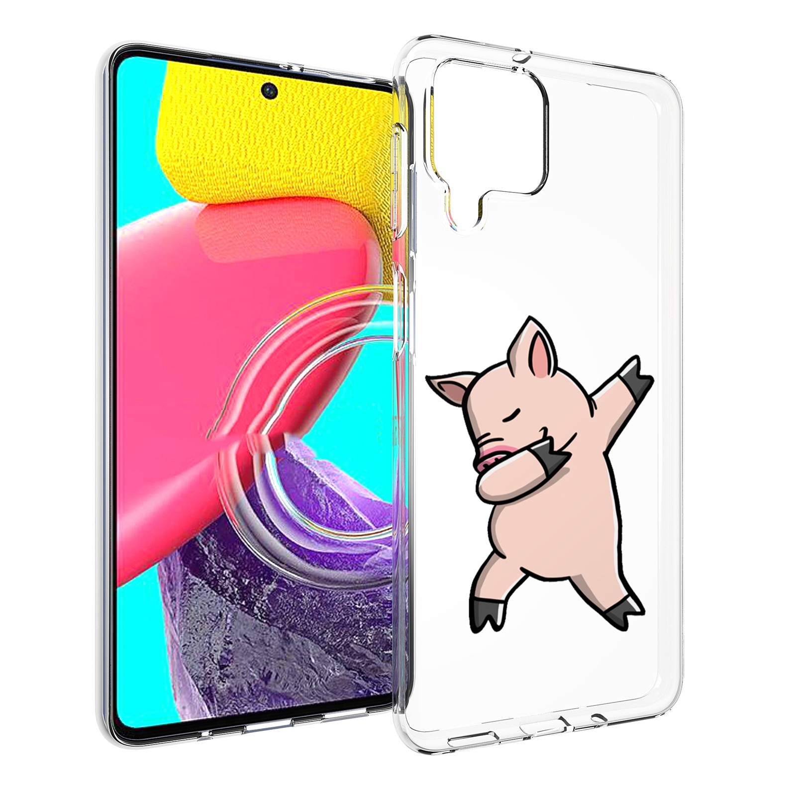 

Чехол Mypads Крутой-Поросенок Для Samsung Galaxy M53 (Sm-M536), Прозрачный, Tocco