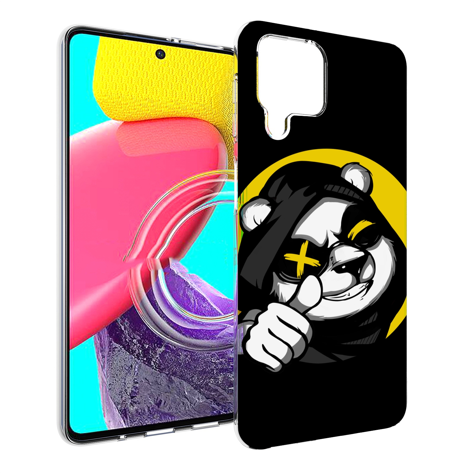 

Чехол Mypads Крутая Пандочка Ок Для Samsung Galaxy M53 (Sm-M536), Прозрачный, Tocco
