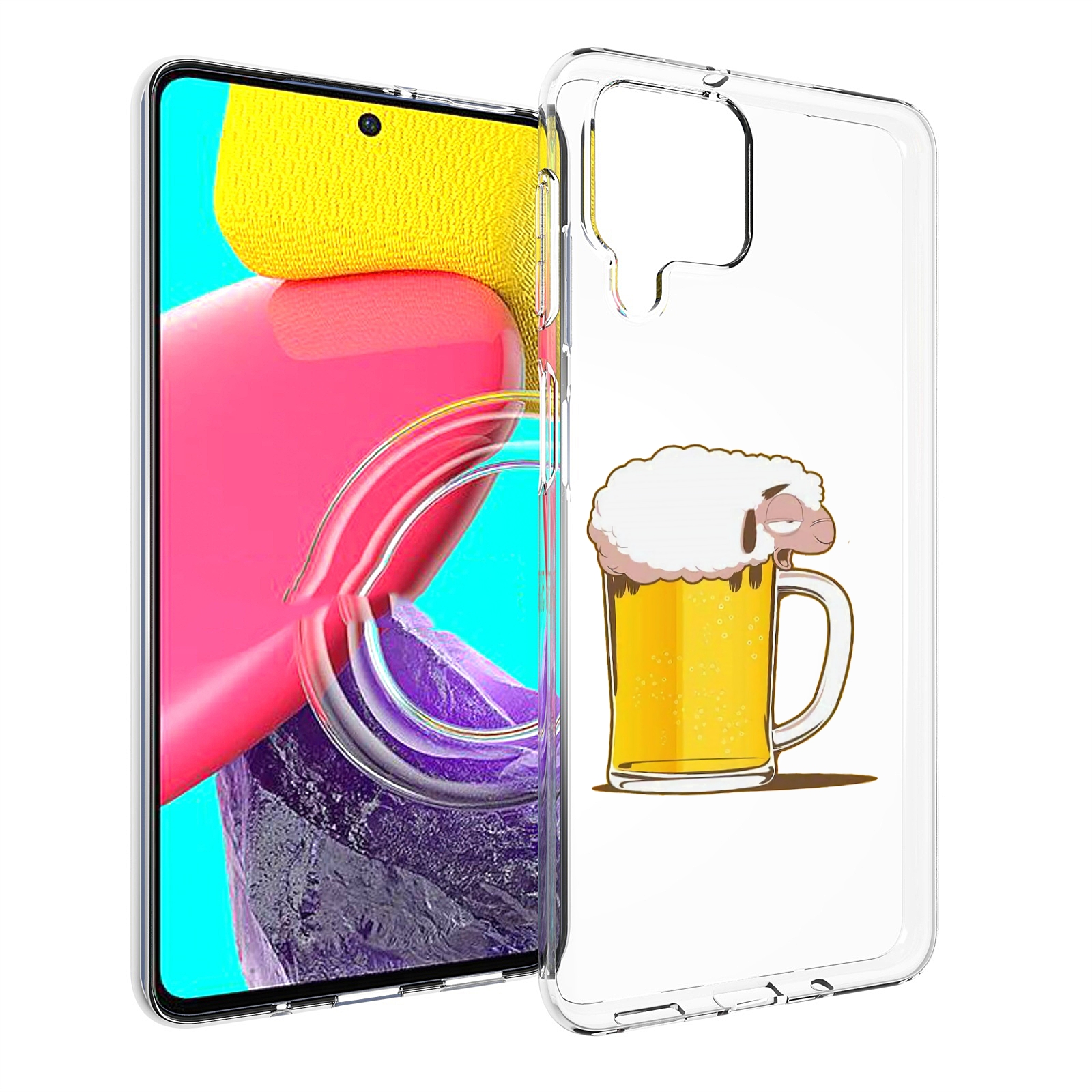 

Чехол Mypads Кружка Пива Для Samsung Galaxy M53 (Sm-M536), Прозрачный, Tocco