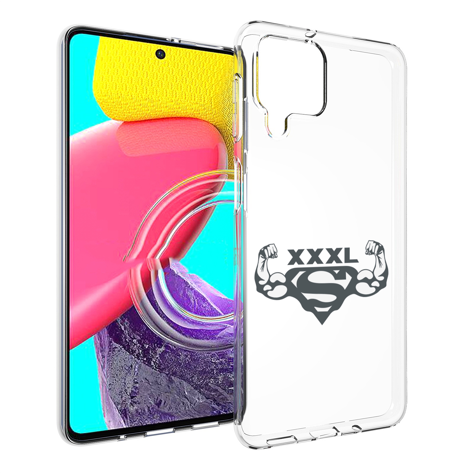 

Чехол Mypads Бодибилдинг Супермен Для Samsung Galaxy M53 (Sm-M536), Прозрачный, Tocco