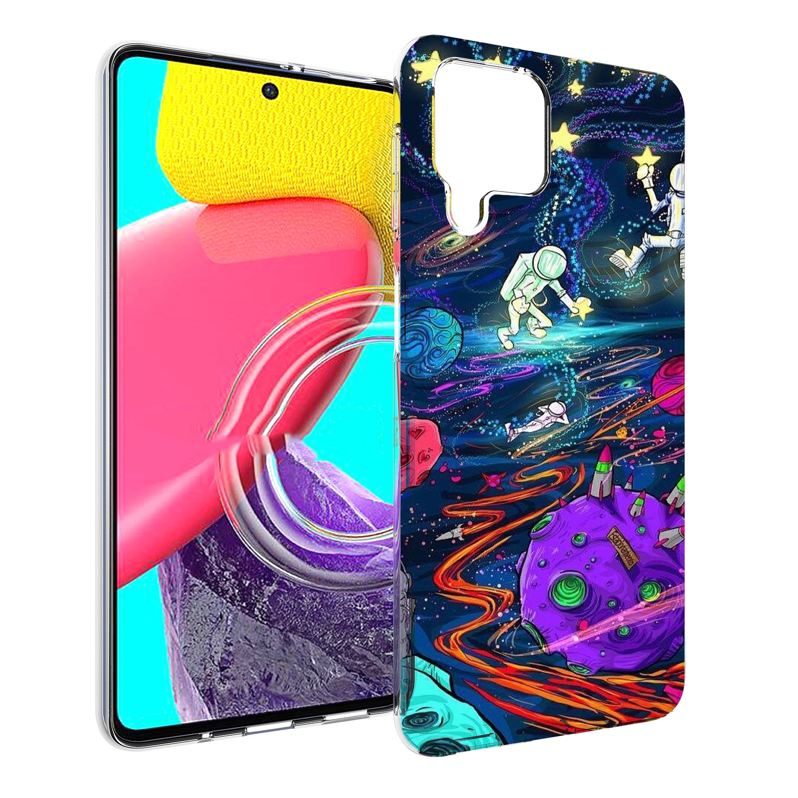 

Чехол Mypads Красочный Космос Для Samsung Galaxy M53 (Sm-M536), Прозрачный, Tocco