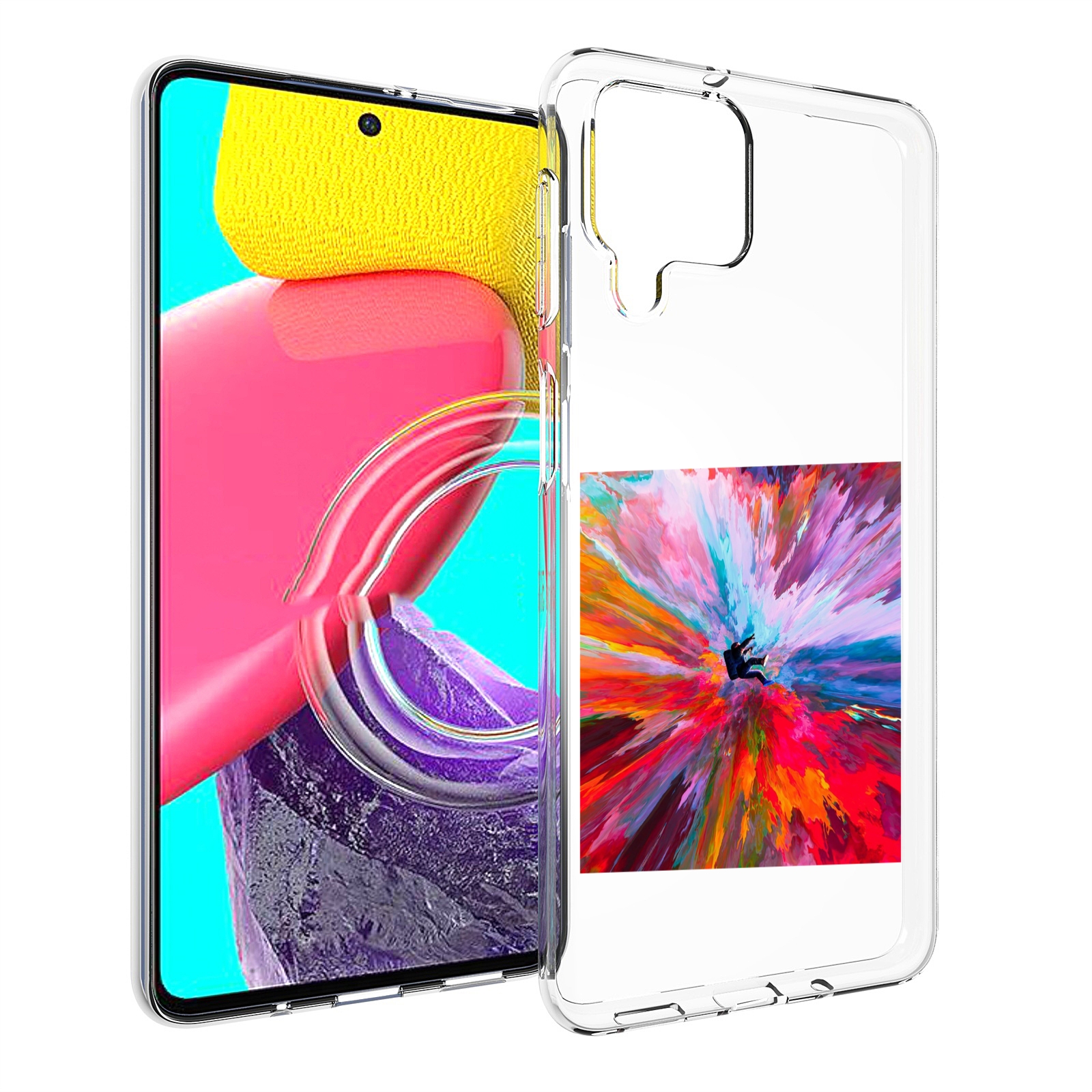 

Чехол Mypads Красочный Астранавт Для Samsung Galaxy M53 (Sm-M536), Прозрачный, Tocco