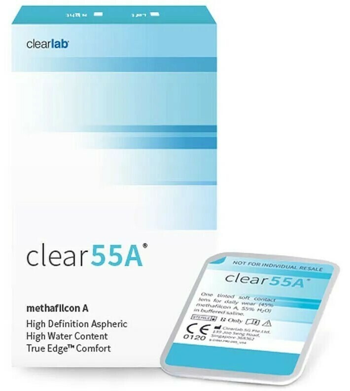 Контактные линзы Clear 55A 6 линз R 8.7 +1 75