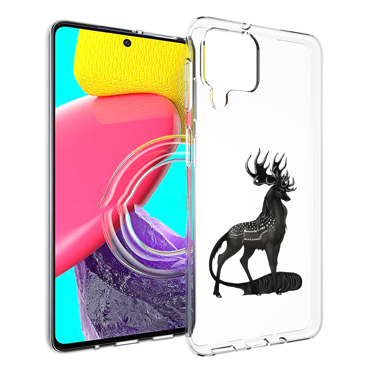 

Чехол Mypads Красивый-Черный-Олень Для Samsung Galaxy M53 (Sm-M536), Прозрачный, Tocco