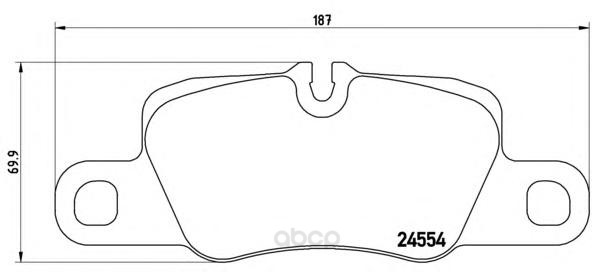 

Тормозные колодки brembo задние дисковые p65020, Колодки тормозные дисковые | зад |