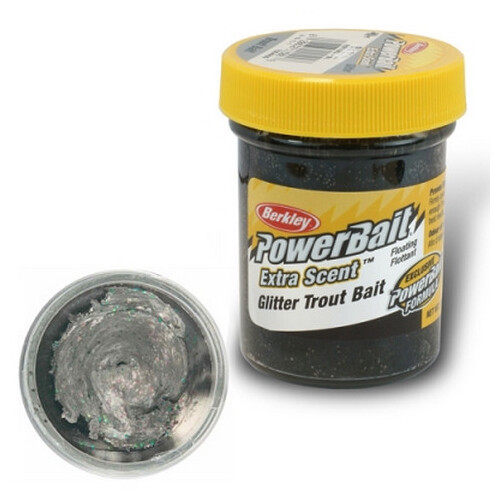 Berkley Паста форелевая BERKLEY POWERBAIT SELECT GLITTER TROUT BAIT (Blk/White/)