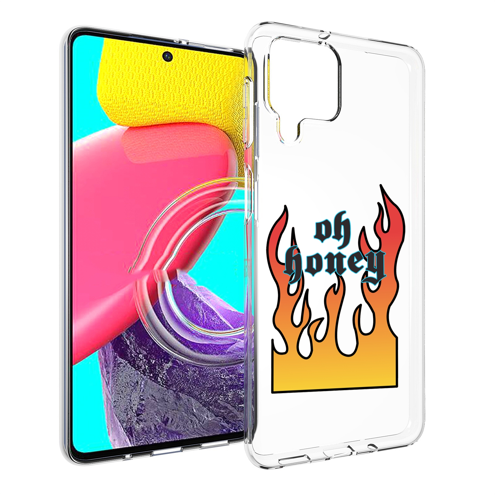 

Чехол Mypads Красивое-Пламя Для Samsung Galaxy M53 (Sm-M536), Прозрачный, Tocco