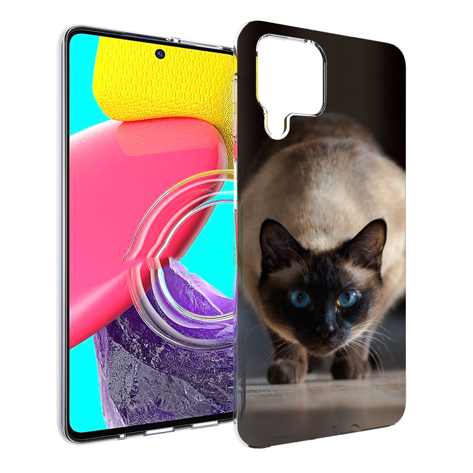 Чехол Mypads Кошка Сиамская Для Samsung Galaxy M53 (Sm-M536)
