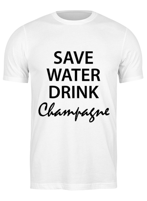 

Футболка мужская Printio Save water 0670142 белая 2XL, Белый, Save water 0670142