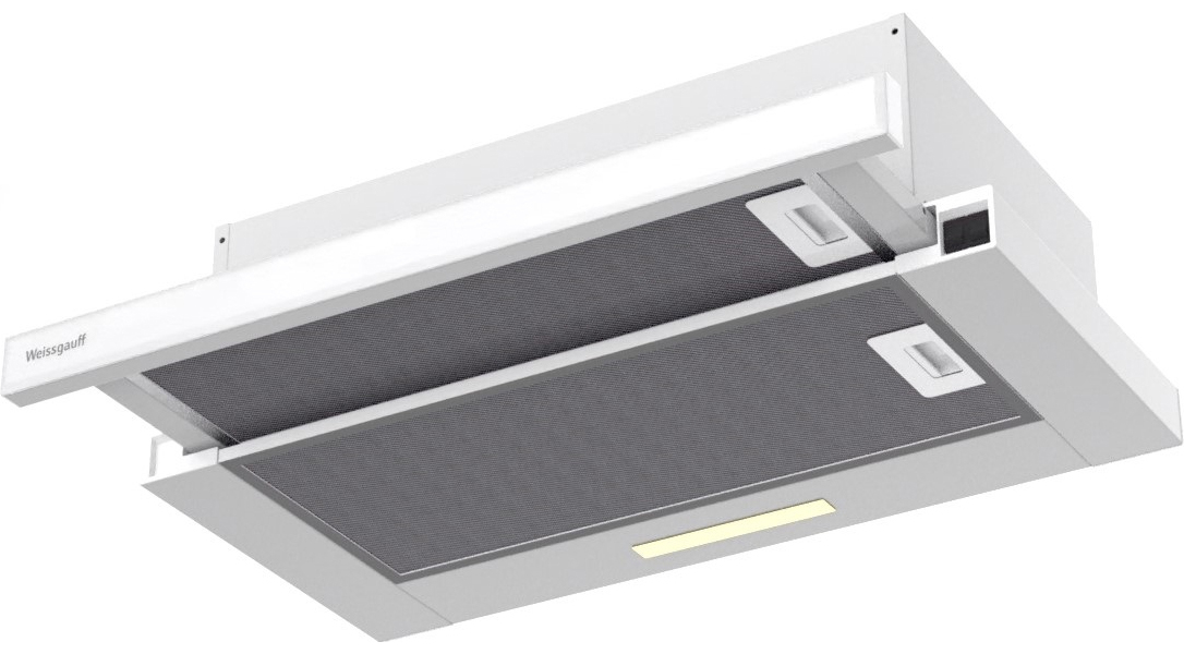 

Вытяжка встраиваемая Weissgauff Hide 600 White Glass белый, Hide 600 White Glass