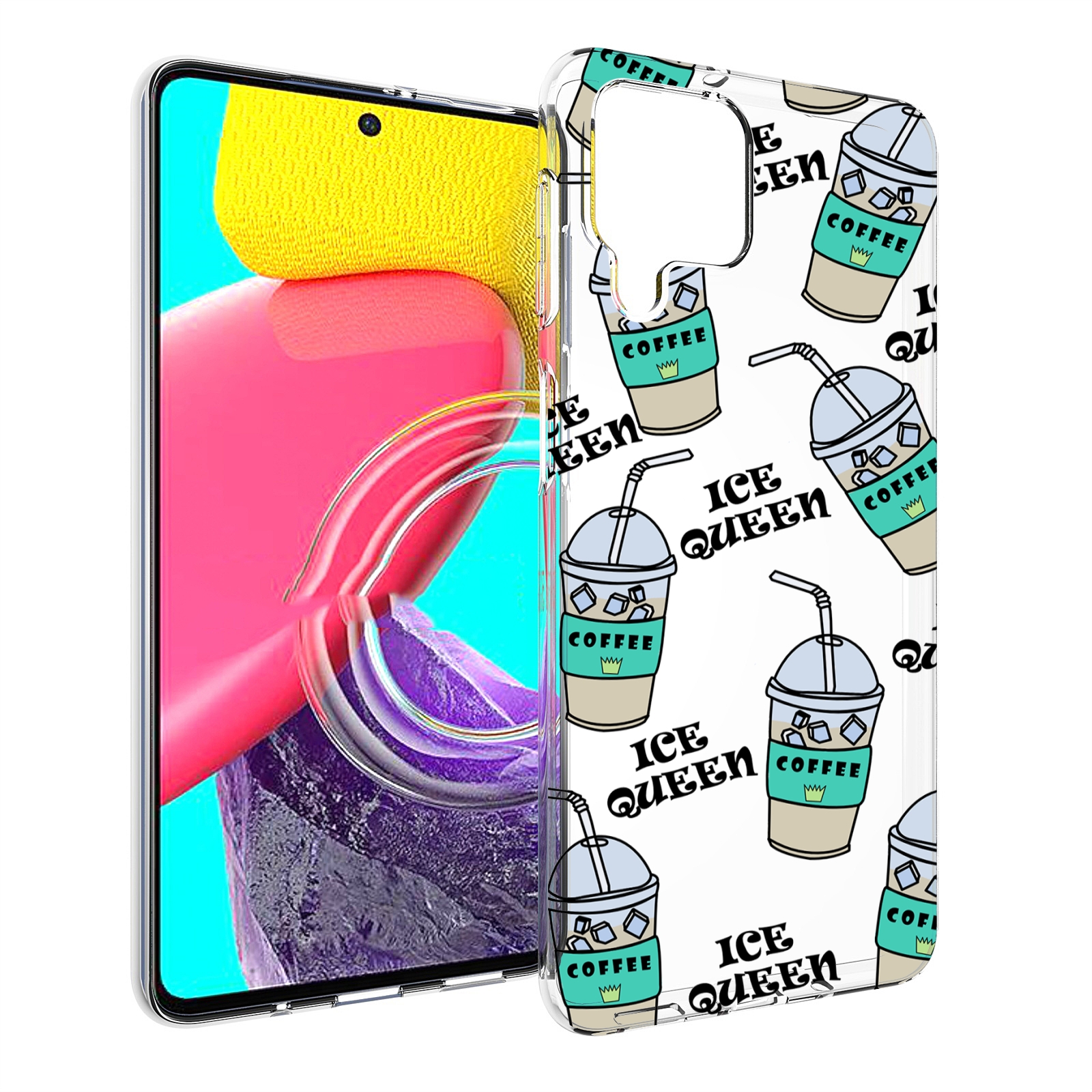

Чехол Mypads Кофе-С-Льдом Для Samsung Galaxy M53 (Sm-M536), Прозрачный, Tocco