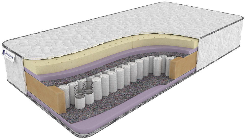 фото Матрас дримлайн sky-high hillest middle/soft tfk 120х195х27 dreamline
