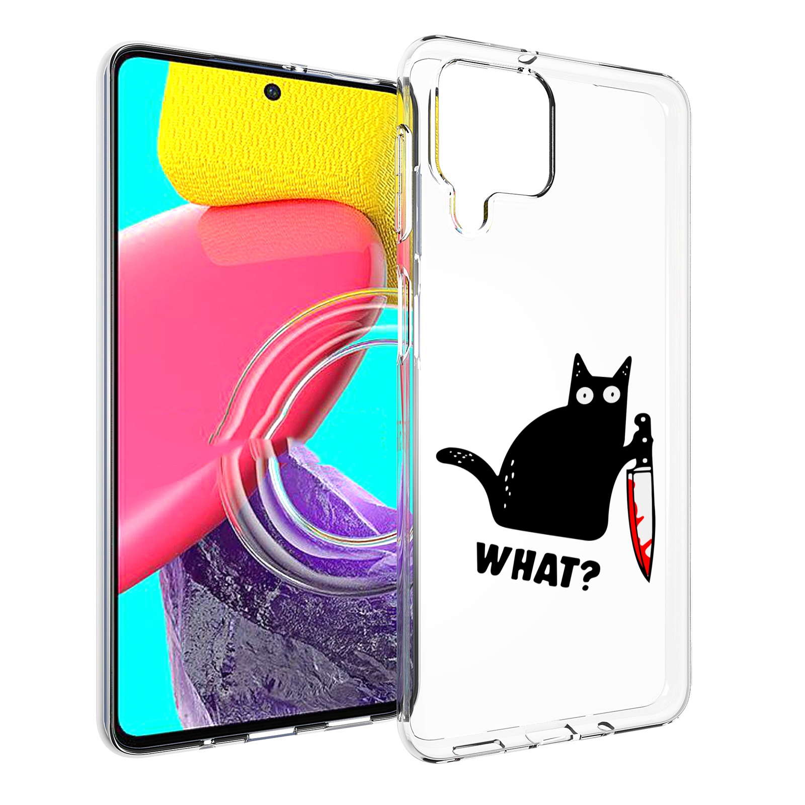 

Чехол Mypads Котик-Убийца Для Samsung Galaxy M53 (Sm-M536), Прозрачный, Tocco