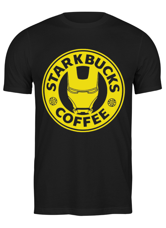 

Футболка мужская Stark bucks coffee (iron man) 0715521 Printio черная 2XL, Stark bucks coffee (iron man) 0715521