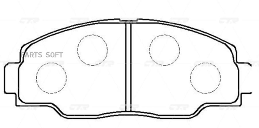 

Тормозные колодки Ctr GK1144