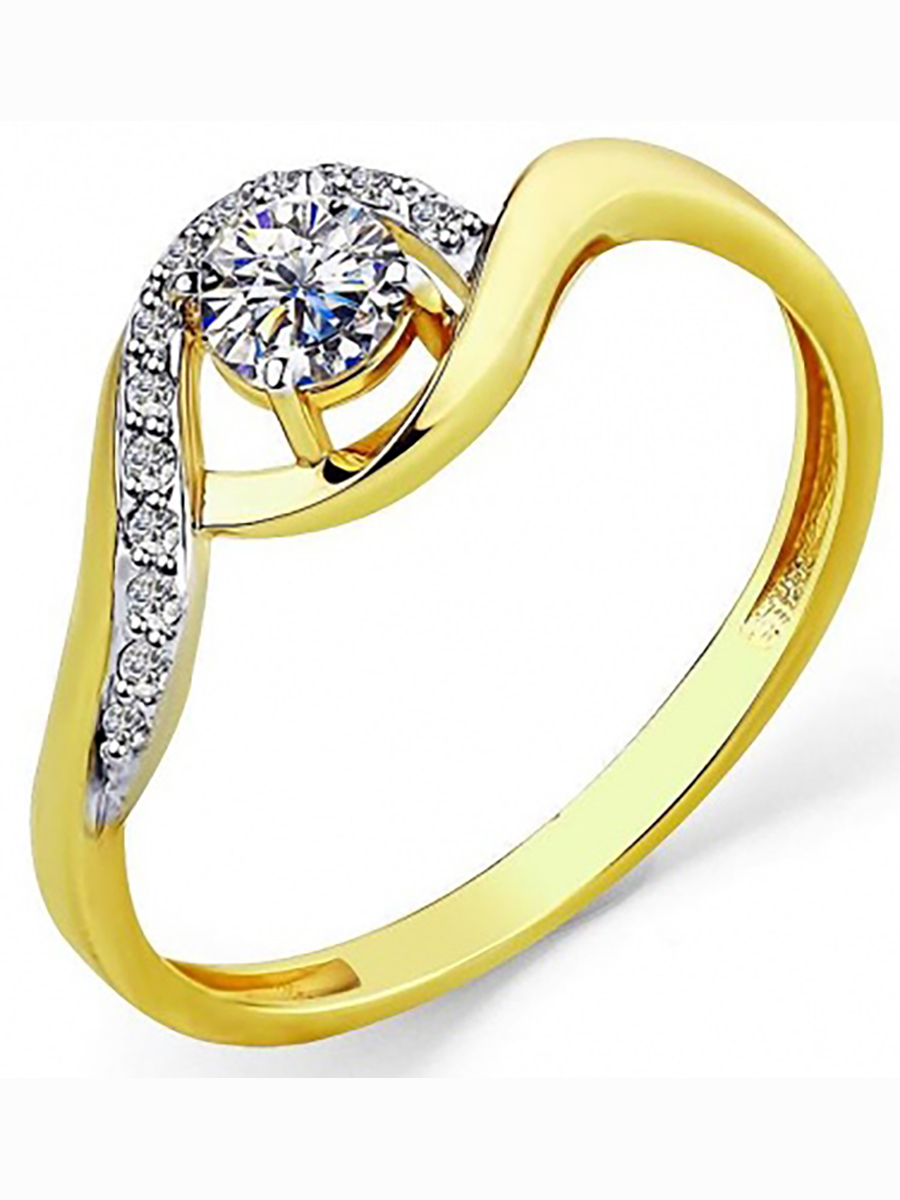 

Кольцо из жёлтого золота с 13 фианитами р. 17,5 Master Brilliant 1000535, 1000535