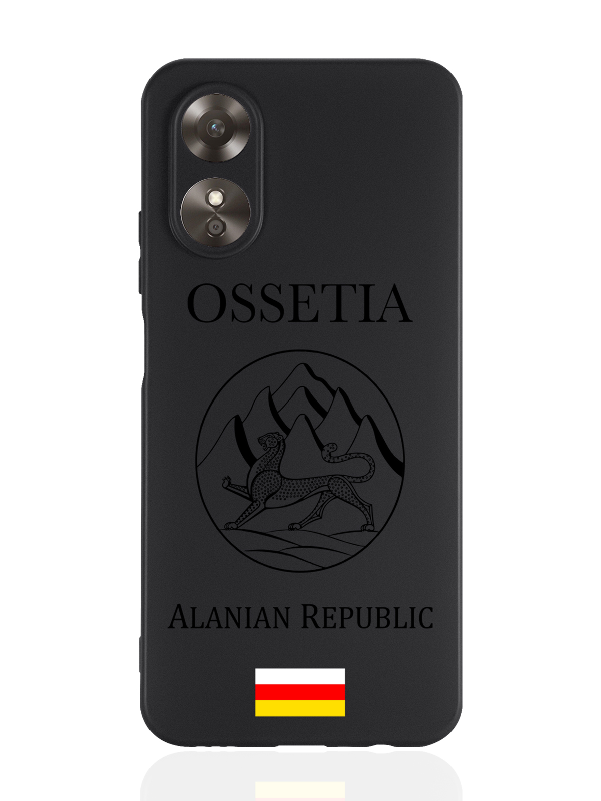

Чехол MustHaveCase для Oppo A17 Черный лаковый Герб Северной Осетии черный