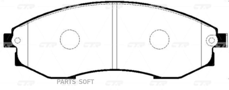 

Тормозные колодки Ctr GK0559