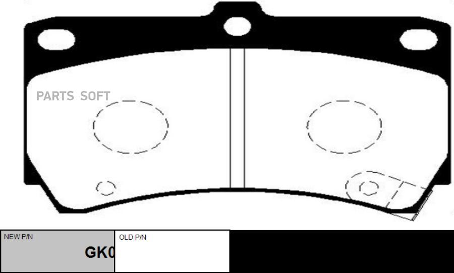 

Тормозные колодки Ctr GK0509