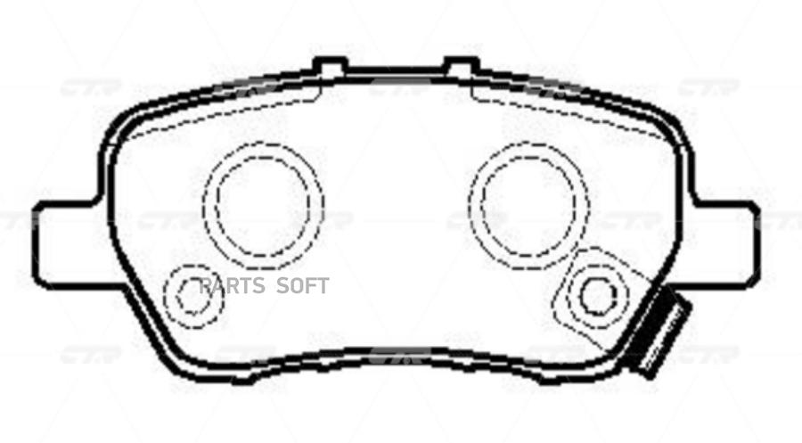 

Колодки тормозные HONDA задн. ( CKHO70) CTR GK0387