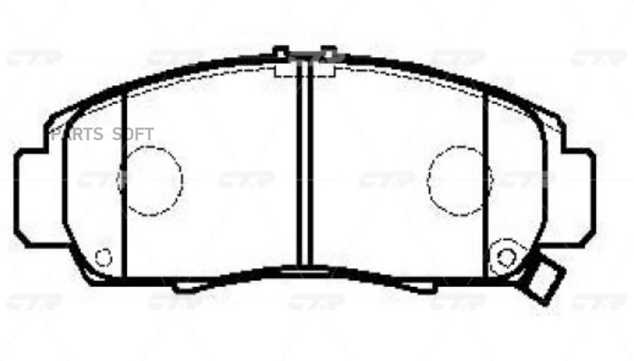 

Тормозные колодки Ctr GK0377