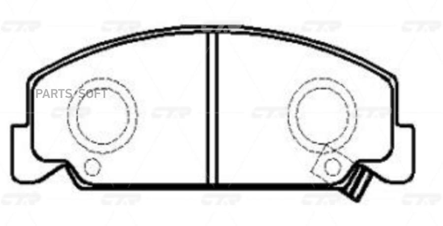 

Тормозные колодки Ctr GK0356