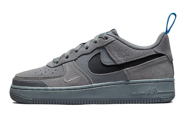 

Кеды унисекс Nike Air Force 1 GS серые 39 EU, Серый, Air Force 1 GS