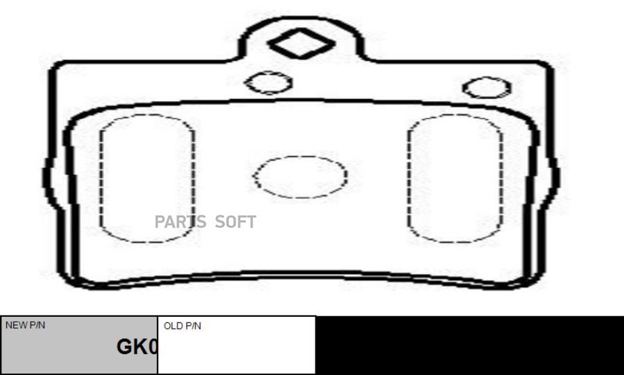 

Тормозные колодки Ctr GK0038