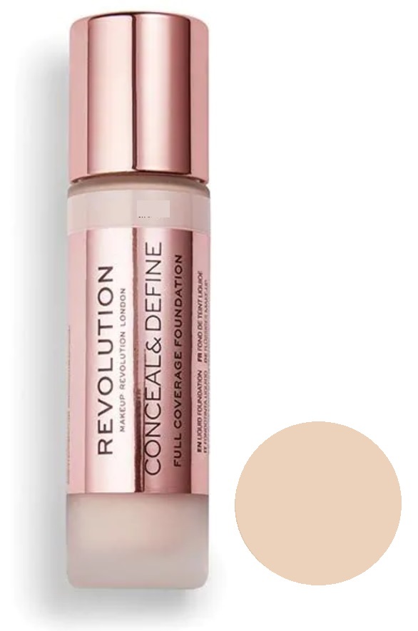 фото Тональный крем revolution makeup conceal & define foundation f1 23 мл makeup revolution