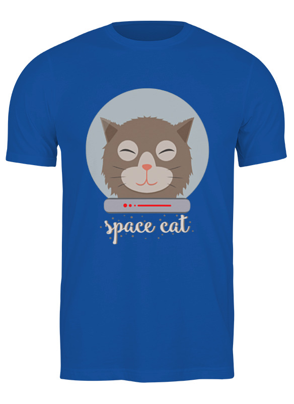 

Футболка мужская Printio Космо кот (space cat) 0647838 синяя 2XL, Синий, Космо кот (space cat) 0647838