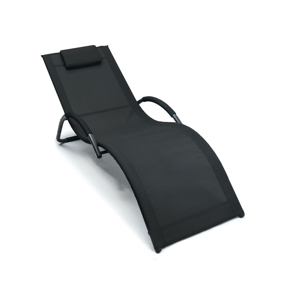 Шезлонг GardenWay Brigo черный