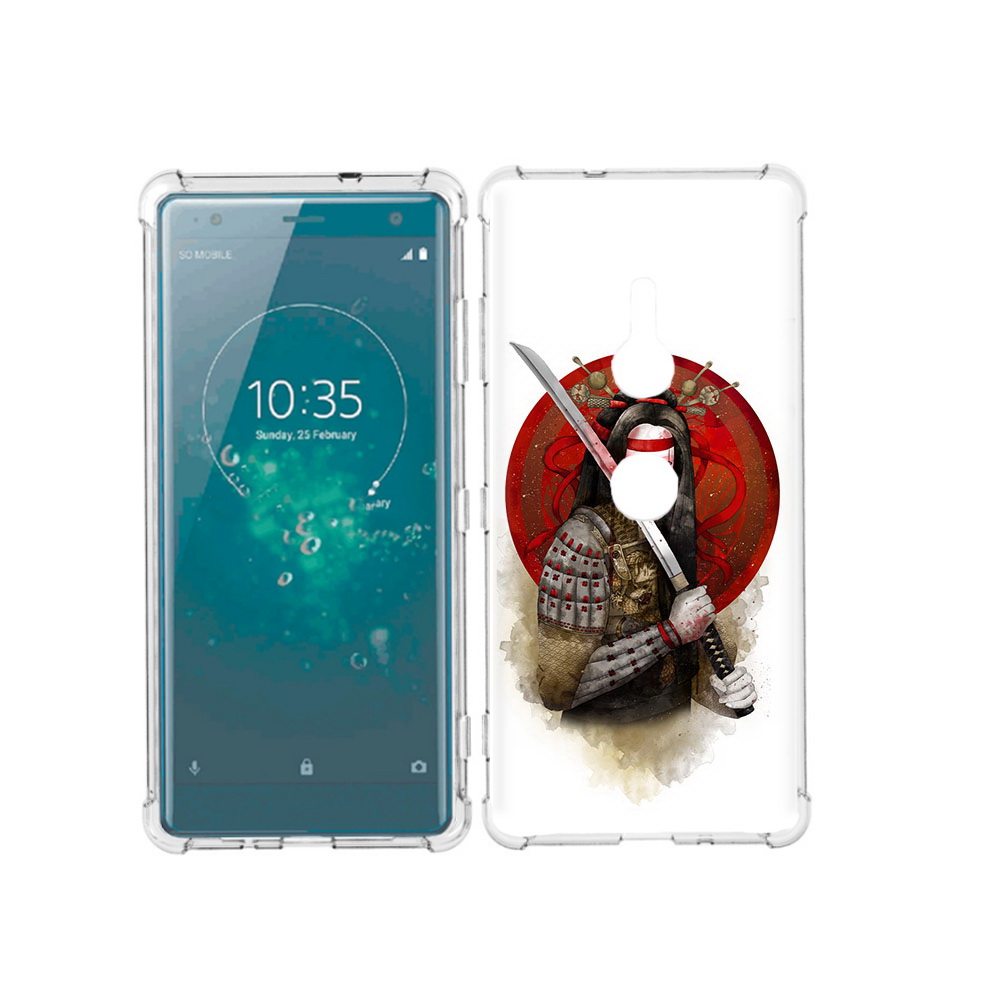 

Чехол MyPads Tocco для Sony Xperia XZ3 рисованная девушка с катаной, Прозрачный, Tocco