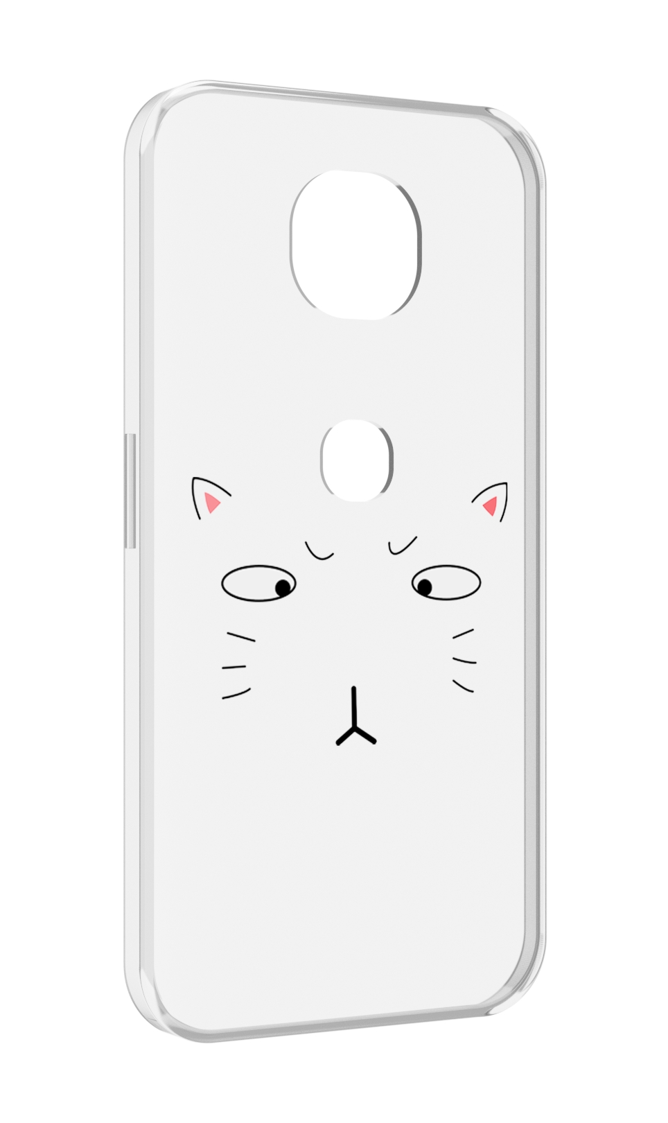 

Чехол MyPads кот-части-лица для Motorola Moto G5S (XT1799-2), Прозрачный, Tocco